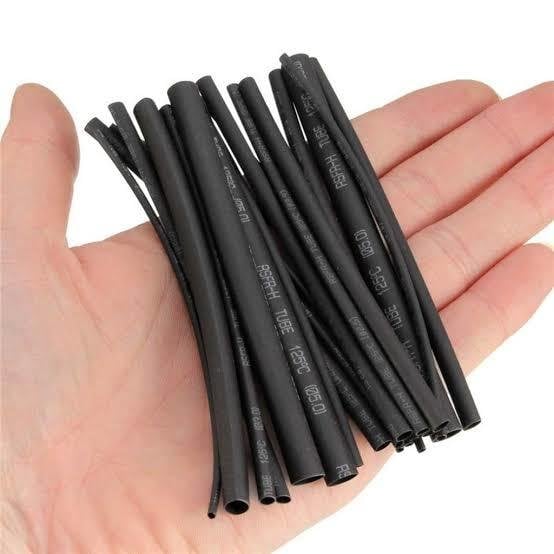 ISI İLE DARALAN MAKARON ÇEŞİTLERİ - SİYAH (1 metre) WOER