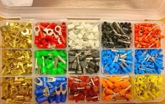 800 Parça pabuc, yüksük, çatal, dışı terminal kablo ucu seti