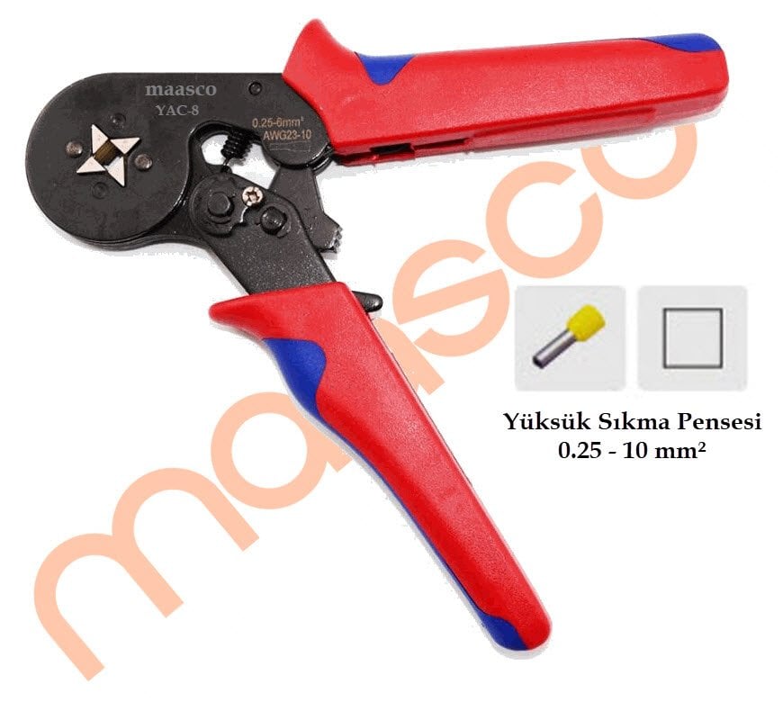 YAC-8 (4 Koşeli) Yüksük Sıkma 0.25-10 mm