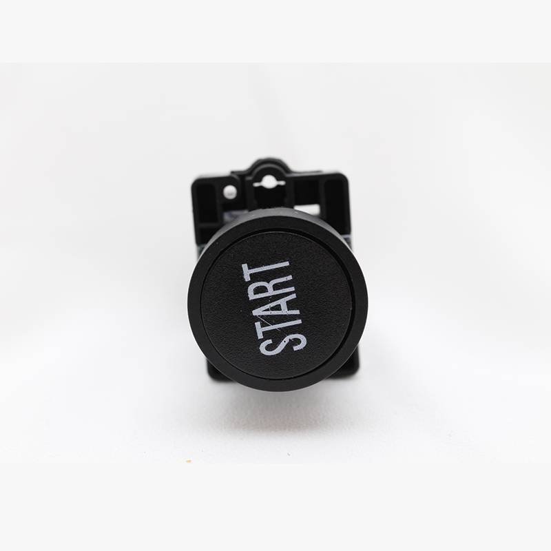 1 Adet işaretli Plastik Yaylı Buton Ø22mm Siyah START