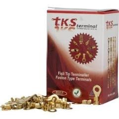 500 adet TKS-2.5 4.2mm topraklama fışı Sarı Terminal