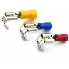 50 adet Ek Çıkışlı 6,3mm İzoleli Soket Ucu Fiş (0,5-6,0mm2)