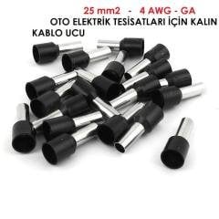 25 mm (4 AWG) izoleli kablo yüksüğü (50 Adet)