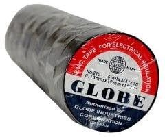 10 Adet İzole GLOBE Elektrik Bant Siyah