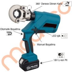 Zupper ED-300 Akulu Pabuç Sıkma 16-300 mm