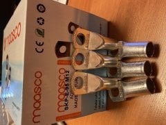 SKP 95mm2 M10/M12 Delik Sıkmalı Kablo Pabucu S-95-M10 (Extra Kalın) - 25 Adet