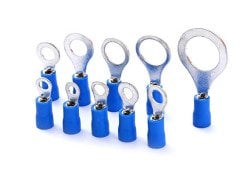 200 Adet Mavi Yuvarlak kablo pabucu 1.5-2.5 mm