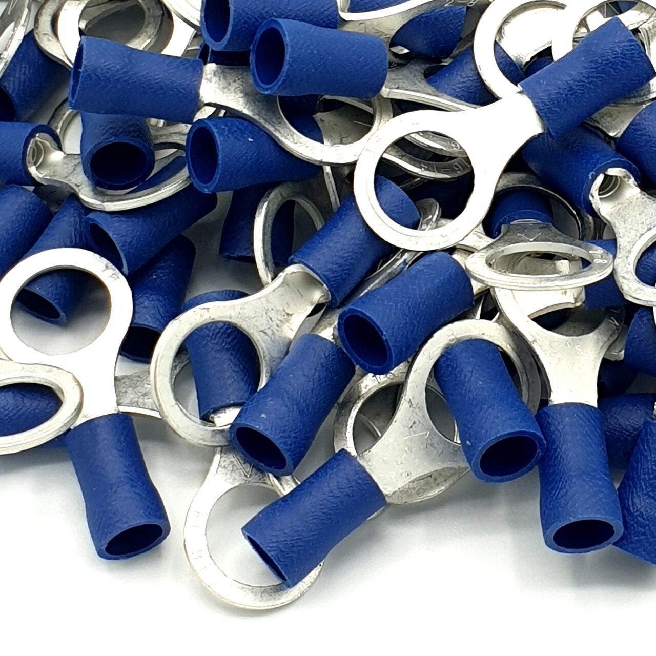 200 Adet Mavi Yuvarlak kablo pabucu 1.5-2.5 mm M10 Delikli