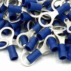 200 Adet Mavi Yuvarlak kablo pabucu 1.5-2.5 mm M10 Delikli