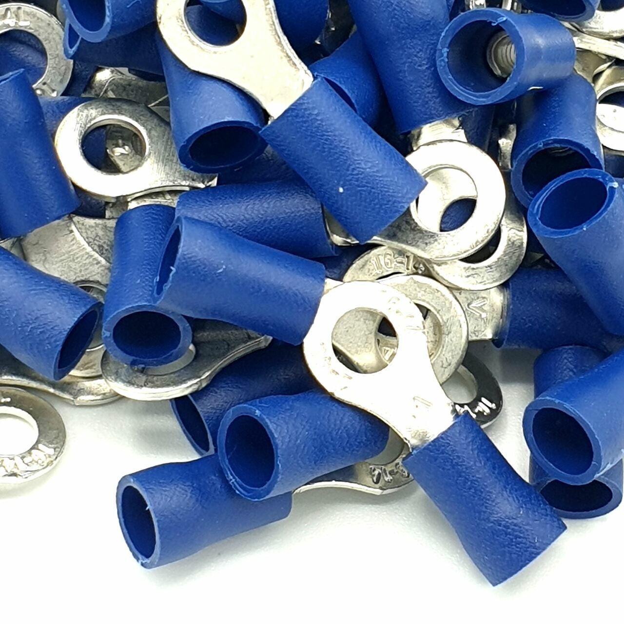 200 Adet Mavi Yuvarlak kablo pabucu 1.5-2.5 mm M4 Delikli