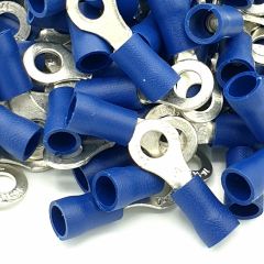 200 Adet Mavi Yuvarlak kablo pabucu 1.5-2.5 mm M4 Delikli