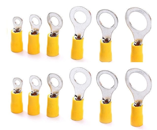 100 Adet Sarı Yuvarlak kablo pabucu 4-6 mm