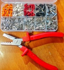 1850 parça izoleli & izolesiz yüksük seti + YYT-22 pense (0,5-2,5)