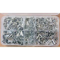 2000 parça izolesiz yüksük seti + YYT-22 pense (0,5-2,5)