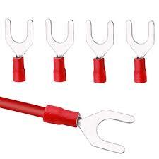 200 Adet Kırmızı Çatal Tip kablo pabucu 0.5-1.5 mm