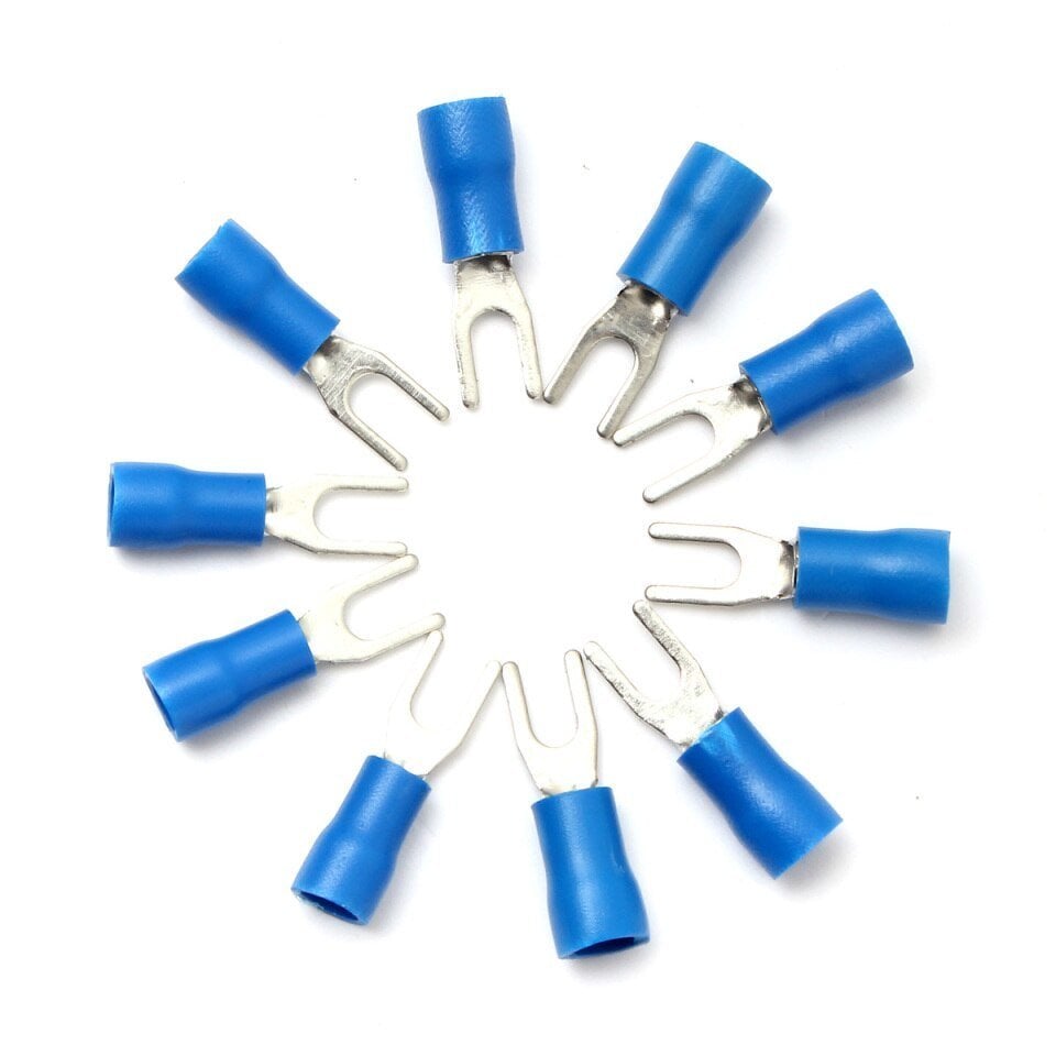 200 Adet Mavi Çatal Tip kablo pabucu 1.5-2.5 mm