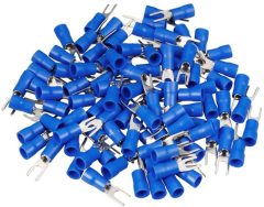 200 Adet Mavi Çatal Tip kablo pabucu 1.5-2.5 mm M3 Delikli