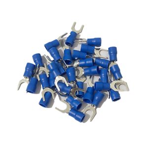200 Adet Mavi Çatal Tip kablo pabucu 1.5-2.5 mm M5 Delikli