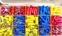 412 Parça setli Dışı/erkek izoleli kablo ucu pabuç 0.5-6