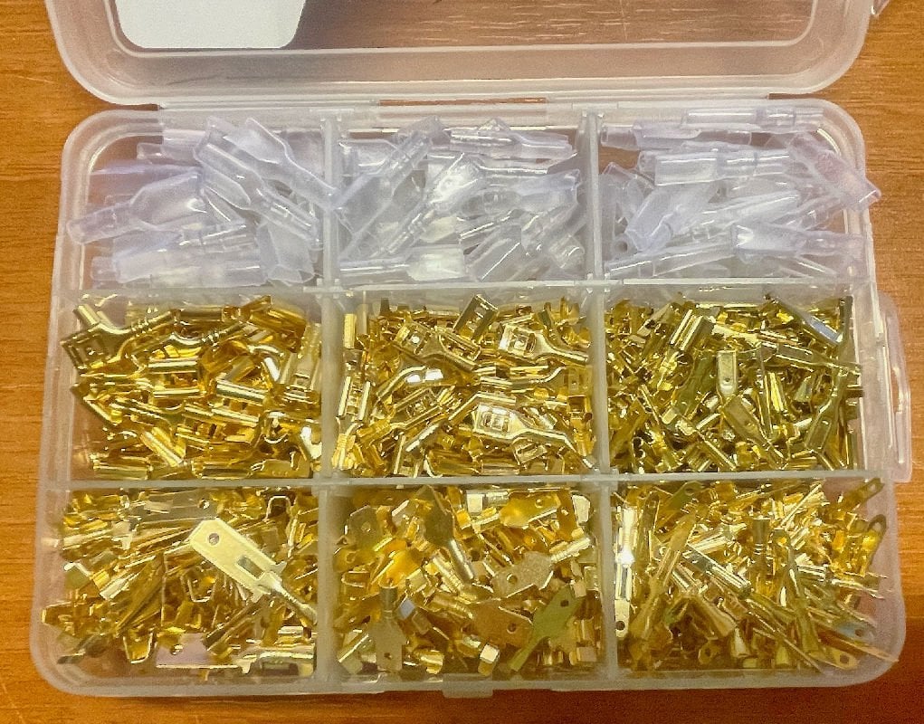 680 Adet Sarı (dışı + erkek) izolesiz Terminal Seti (6,3-4,8-2,8 mm)