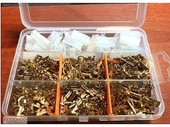 530 Adet sarı izolesiz Dışı pabuç terminal+YYT-11 Sıkma Pensesi