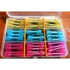 126 Adet Şeffaf Daralanlı Şeffaf Kablo Birleştirici Ek mufu 0.5-6 mm