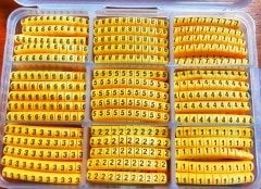 1650 Parça maasco kablo numaratörü kablo kodlama numaraları (0-9)