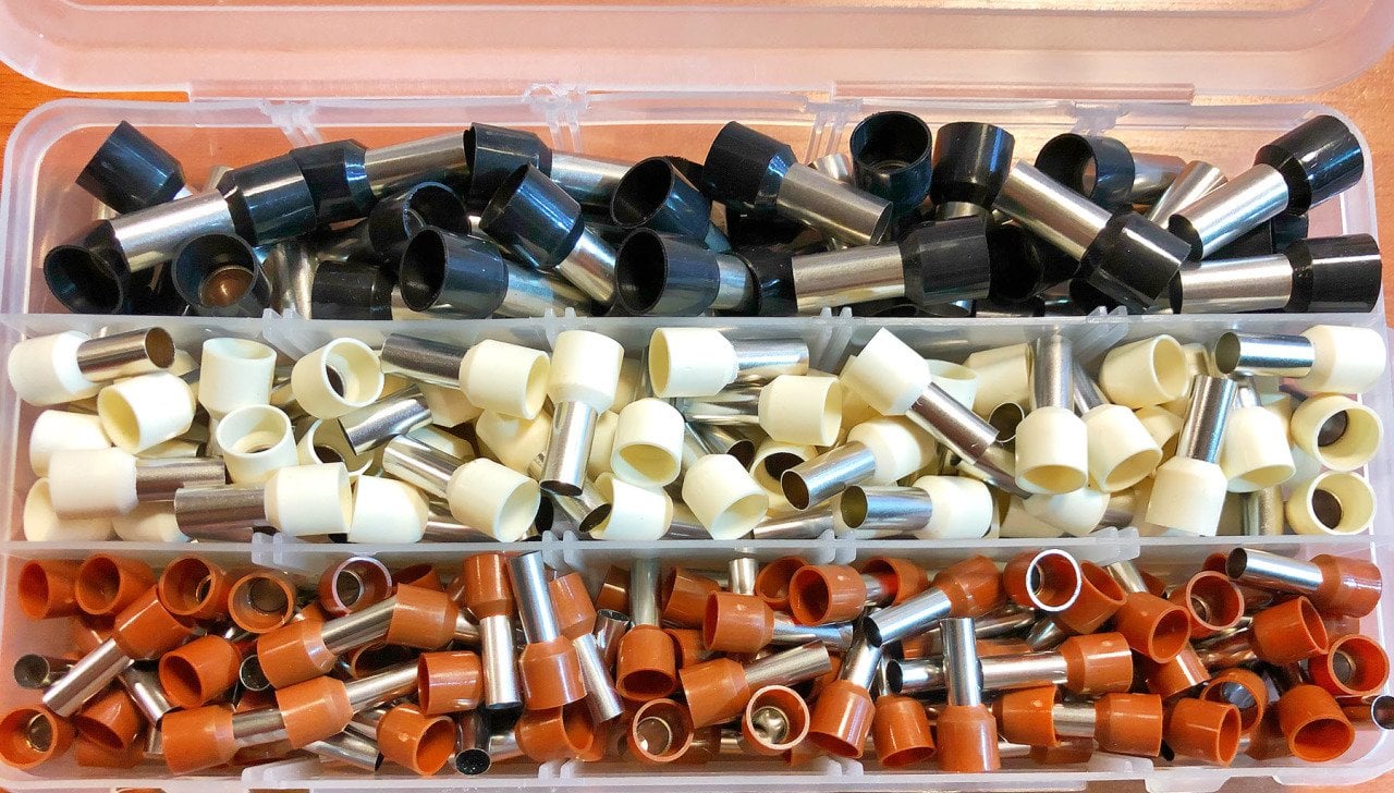 215 parça maasco (10-16-25 mm2) izoleli kablo yüksük seti (4-6-8 GA uygundur)