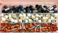 215 parça maasco (10-16-25 mm2) izoleli kablo yüksük seti (4-6-8 GA uygundur)