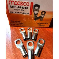 25mm2 M8/M10/M12 Delik Sıkmalı Kablo Pabuç Bakır SKP