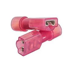 10 Adet polyamid dışı terminal 0.5-1.5-2.5-4-6 mm kablo Kirmizi (0.5-1.5 mm2) - 10 Adet