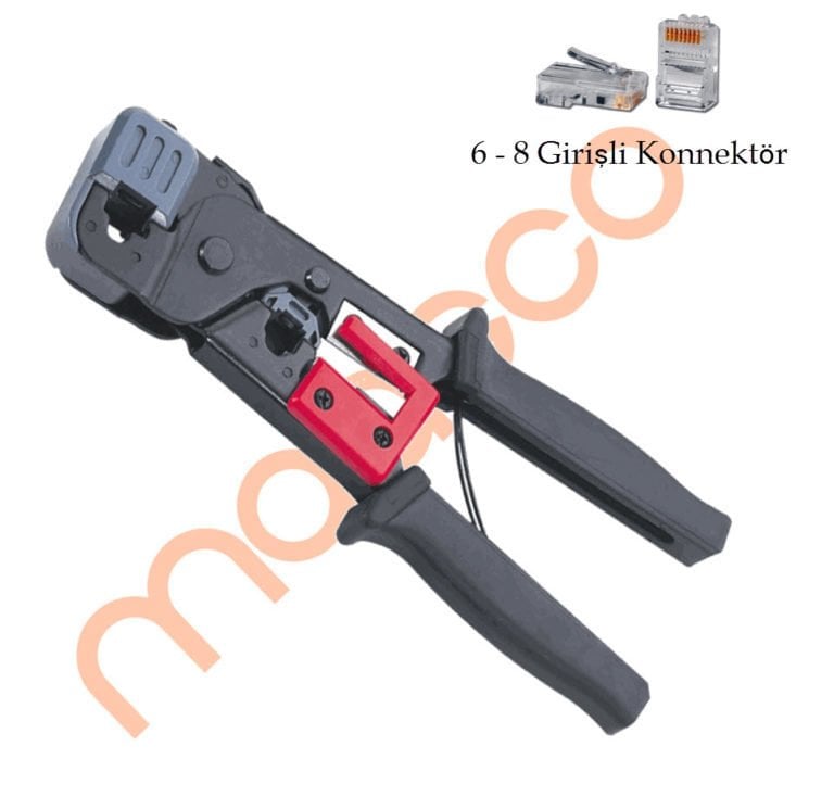 HT-86 (Rj45 cat5 Rj11)ağ ve internet konnektör sıkma pense