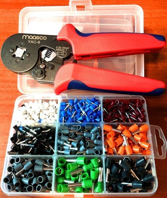 1200 Adet izoleli Kablo Yüksük 0.5-6mm2 + Yac-8