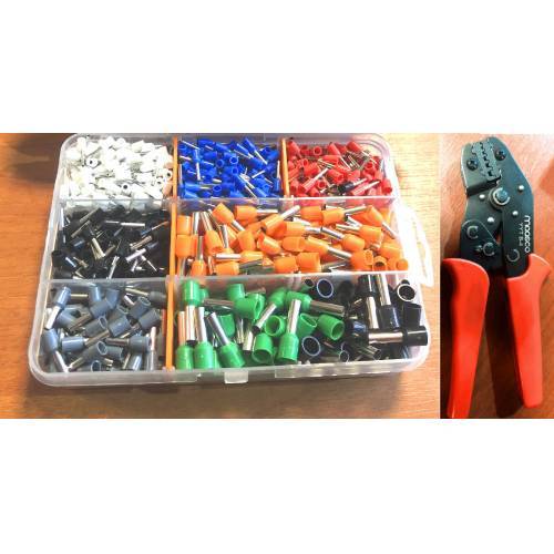 1200 Adet izoleli Kablo Yüksük 0.5-6mm2 + YYTB-4