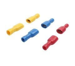 20/40 Adet Kablo Ucu Tam İzoleli Dişi 6,3mm Soket Fiş 0.5-1-1.5-2.5-4