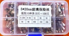 5x20 Oto Cam Sigorta Seti 10x10 (100 Adet)