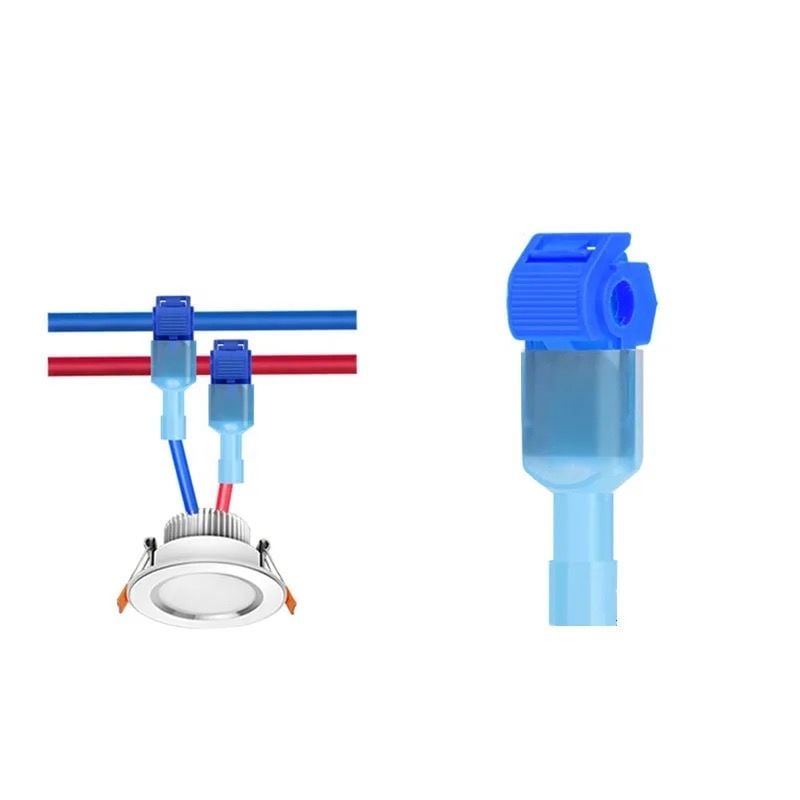 (5 Takım) T-Soket kablo kesmeden hızlı ve kolay kablo ekleme Sarı (4-6 mm2)