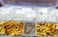 105 adet SF1D 6.3 Dişi + Erkek Sarı Terminal + Kılıf (KUTULU)