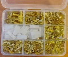 490 Parça Sarı izolesiz Terminal (Dışı-erkek-kılıf-eğri-geri dönüşüm) Pabuç Seti