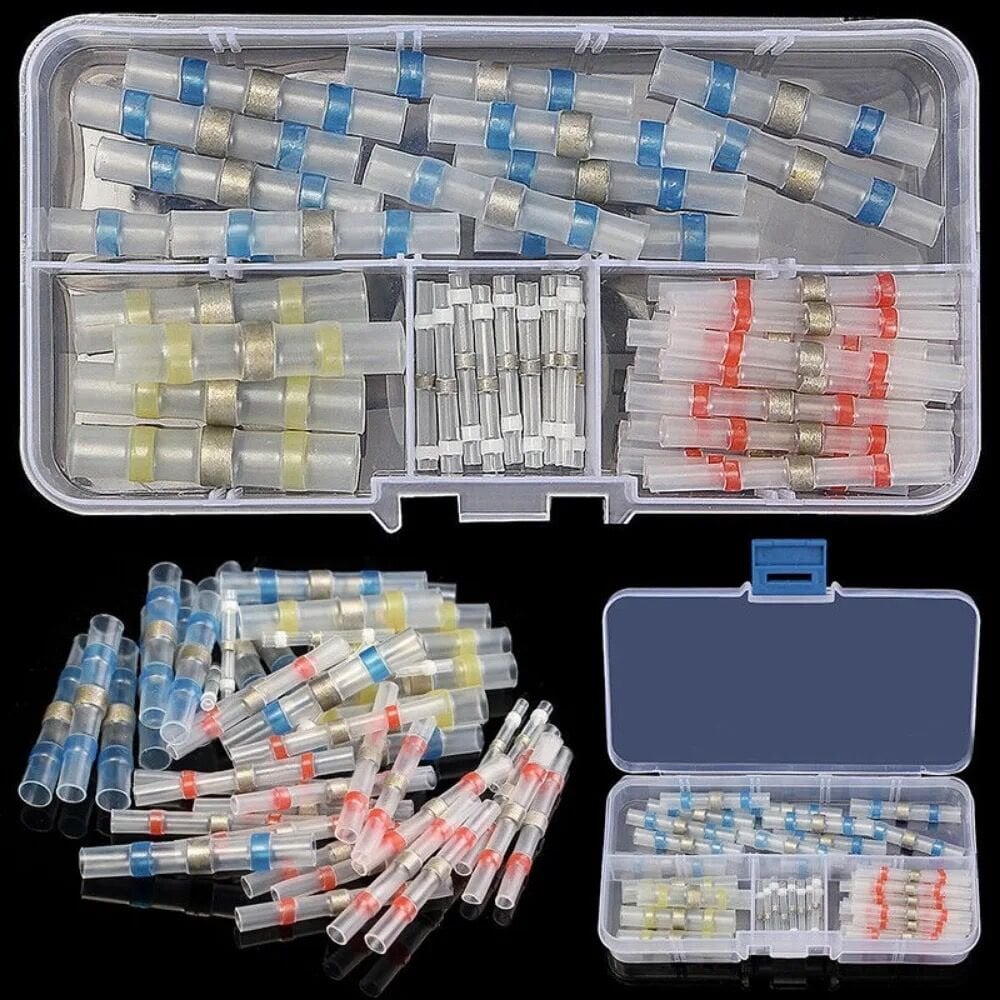 50 parça lehimli makaron kablo birleştirici seti