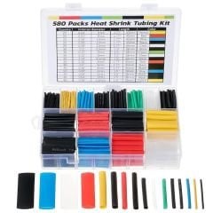 ısı ile daralan makaron Renkli Set (580 Parça)