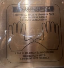 Maasco Statik Topraklama Levhası (çift el)- SAF BAKIR