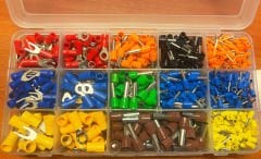 900 Parça Yuvarlak & Çatal İzoleli pabuç ve İzoleli Kablo yüksük (0,5-10 mm2)