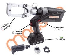 Zupper ED-60unv Akulu Pabuç Sıkma + Kablo Kesme + Panç Delme