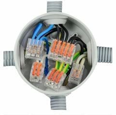 0.14 - 4.0 Mm² tırnaklı Buat Çok Amaçlı Klemens Wago Tip (100 Adet) 5 iletken bağlantılı