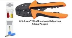 FSB yüksük + izole pabuç Sıkma el pensesi 0.5-6 mm2 (2 çeneli)