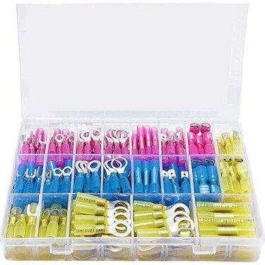240 Adet Şeffaf Daralanlı Kablo Pabucu 0,5-6 mm