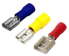 (20/40 adet) 6.3 mm DİŞİ FASTON KABLO UCU pabuç Kirmizi (0.5-1.5 mm2) - 20 Adet